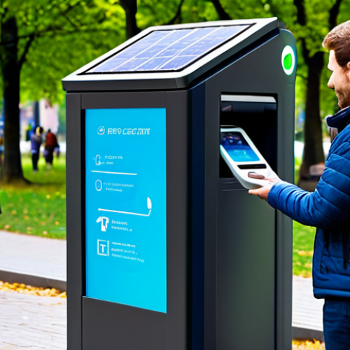 Home 4 환경 관련 공모전 준비법 - Smart Recycling in Action**
"A futuristic, brightly lit scene showcasing a smart recycling bin in a...