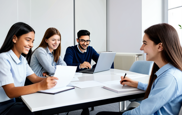환경자격증 대비 스터디 그룹 - **Prompt:** "A professional environmental scientist, fully clothed in field clothes, explaining a di...