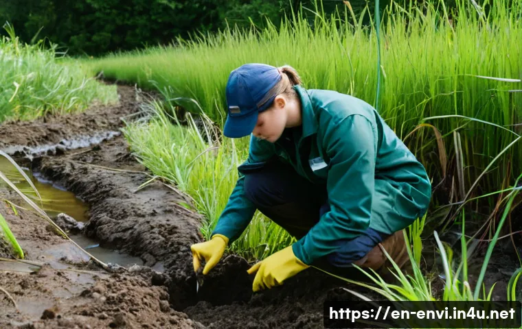환경기사 실기시험 주의사항 - **Prompt:** A focused environmental professional, appearing to be in their late 20s to early 30s, is...